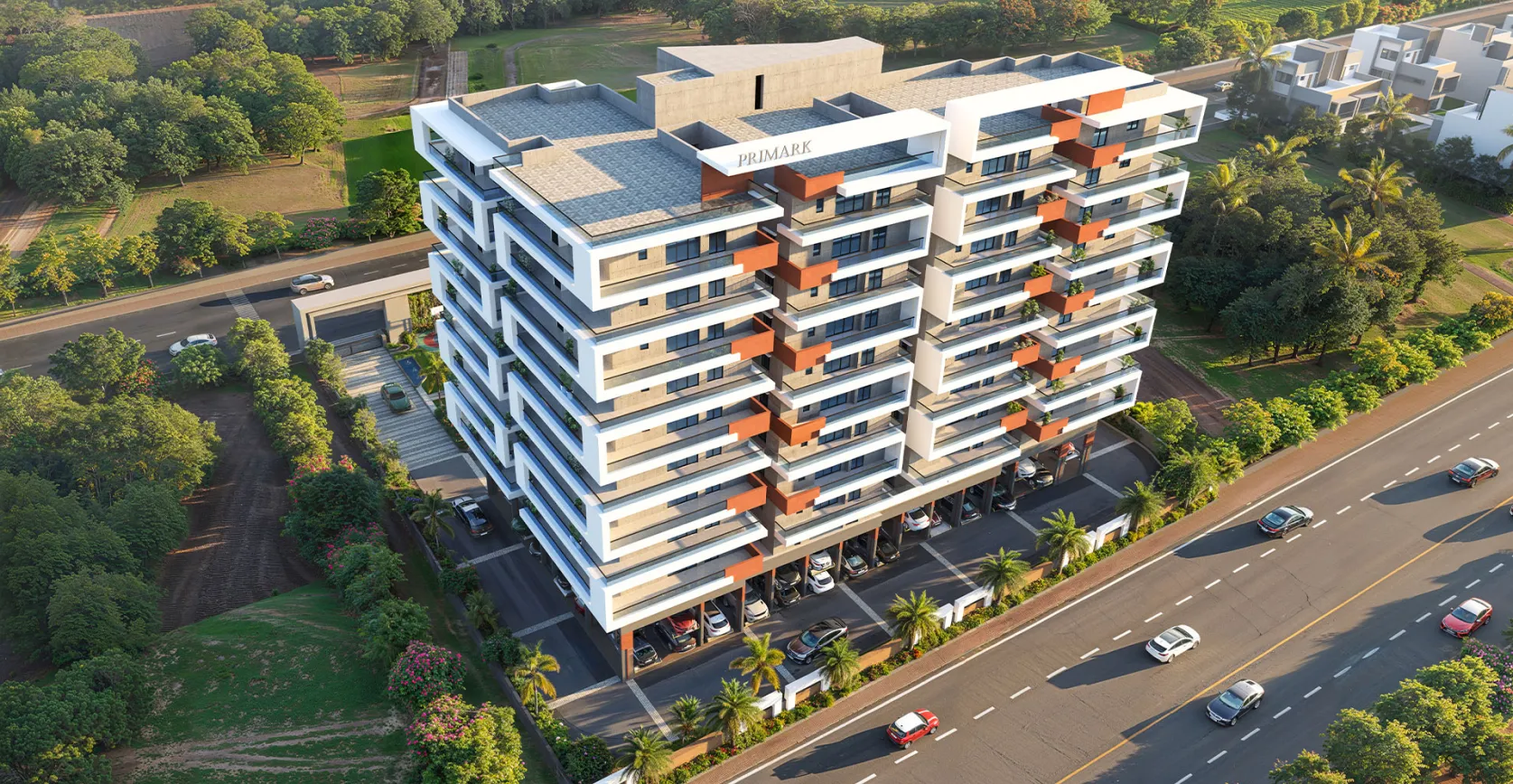 Aerial perspective of Primark Anu 50 West